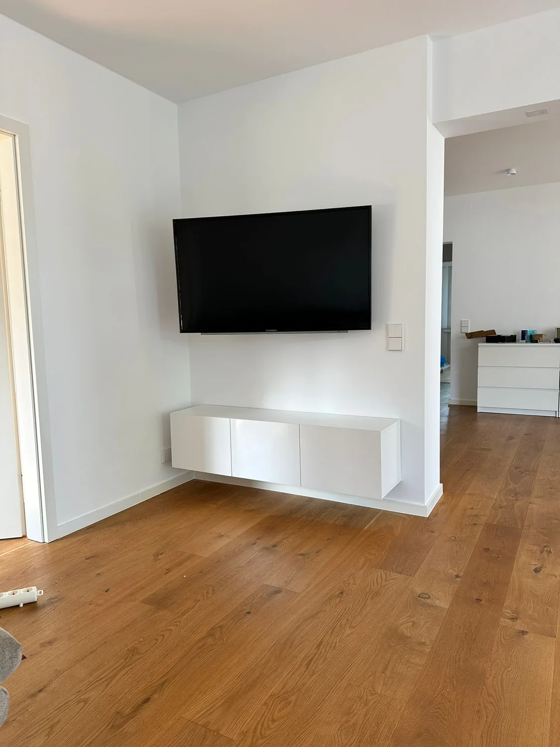 Wohnzimmer gestrichen